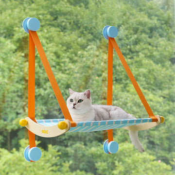 ZEZE BoBo Ball Hammock Canvas Cat Window-Mounted Perch