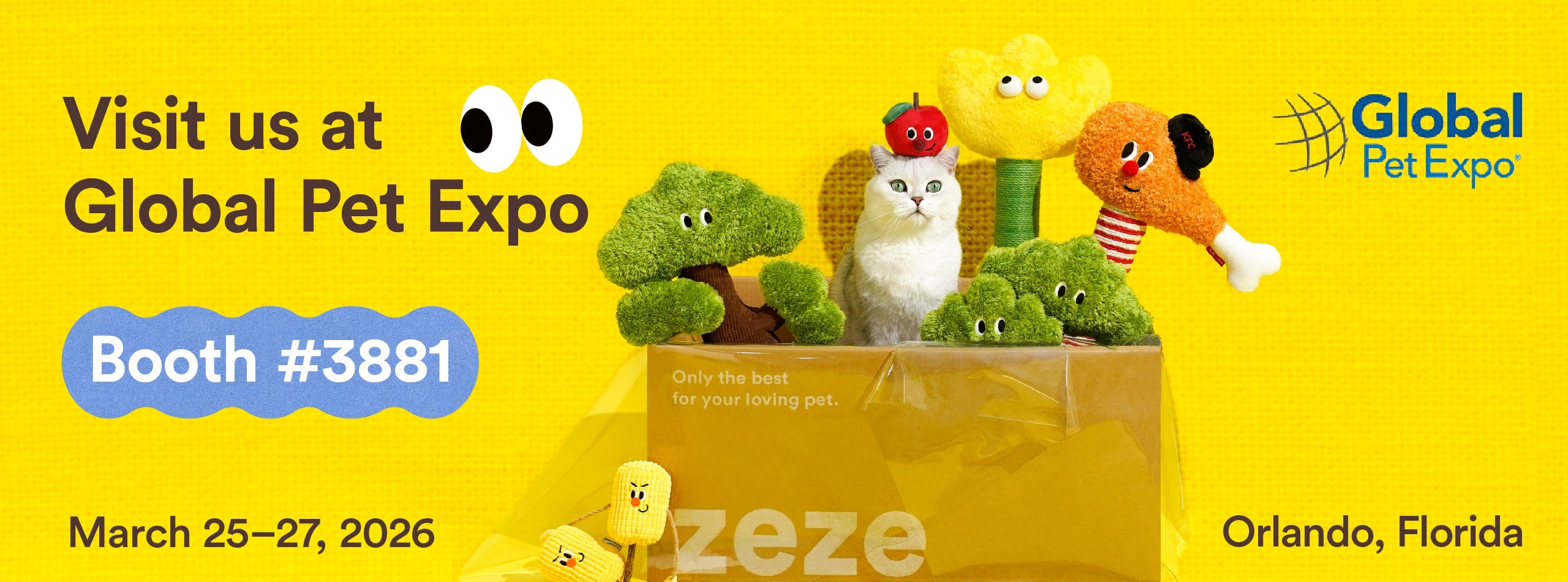 ZEZE at Global Pet Expo 2026: Visit Booth #3881 in the What’s New Section