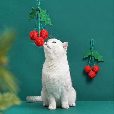 Holly Berry Toy Ball Cat Toys
