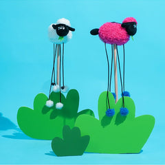 Suffolk Sheep Teaser Wand for Cats