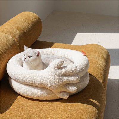 Hugging Hand Cat Bed