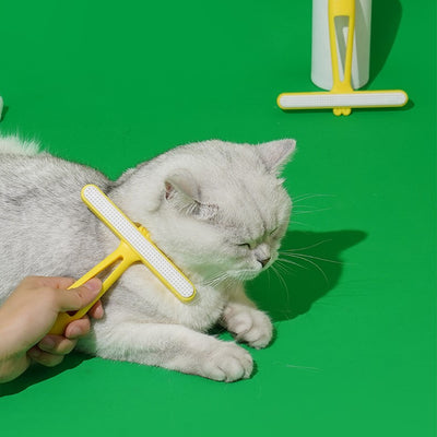 Dual-Purpose Pet Hair Removal Brush