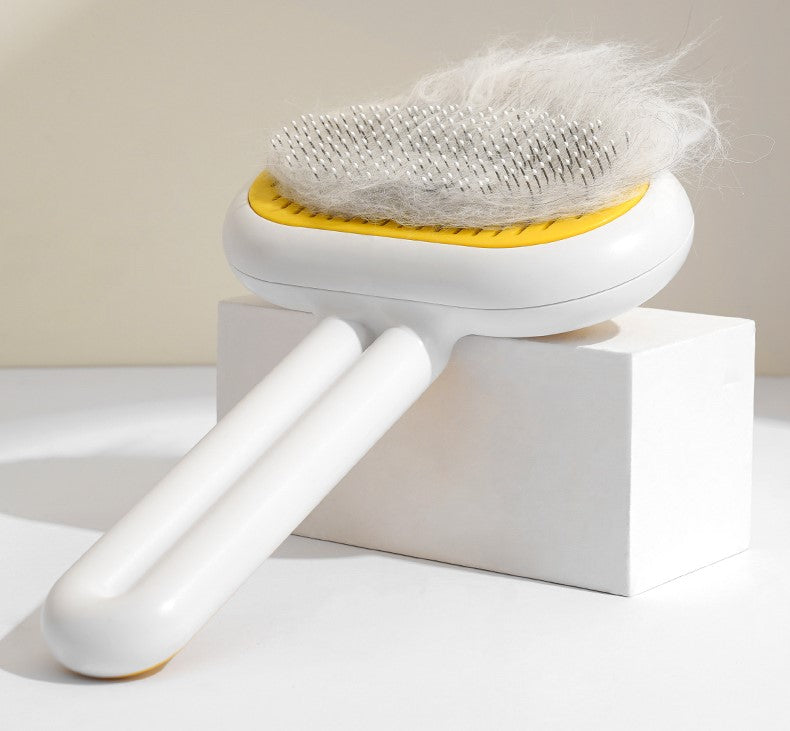 Capsule-Shaped Pet Massage Grooming Brush