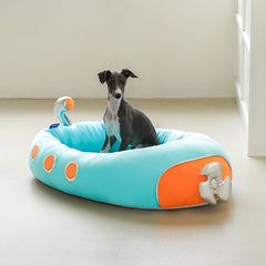 Submarine Cool Sensation Bolster Dog Bed