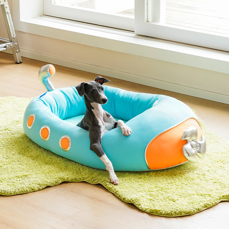 Submarine Cool Sensation Bolster Dog Bed