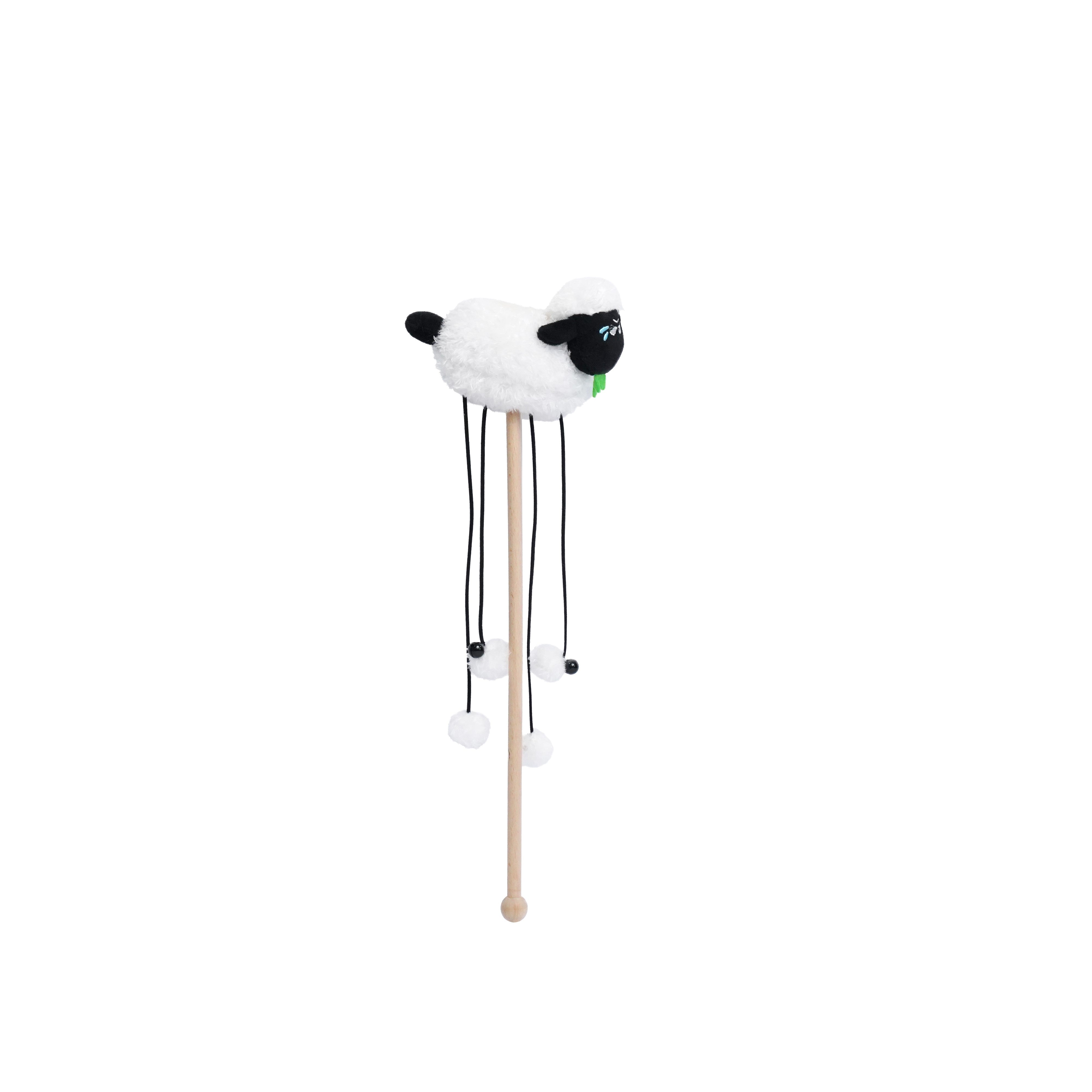 Suffolk Sheep Teaser Wand for Cats