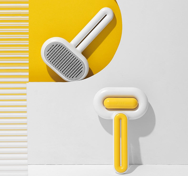 Capsule-Shaped Pet Massage Grooming Brush