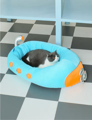 Submarine Cool Sensation Bolster Dog Bed