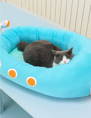 Submarine Cool Sensation Bolster Dog Bed