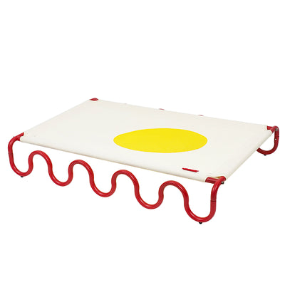 Wavy Army Elevated Dog Bed