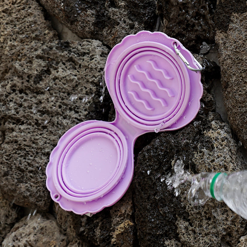 Collapsible Silicone Dog Bowl