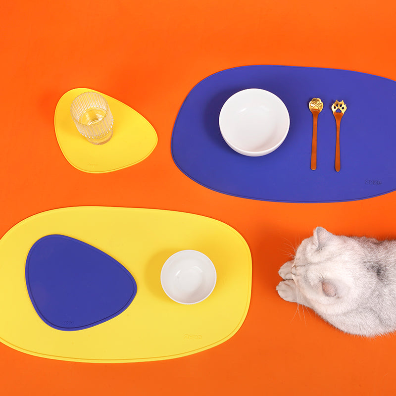 ZEZE Waterproof Silicone Pet Placemat - Yellow