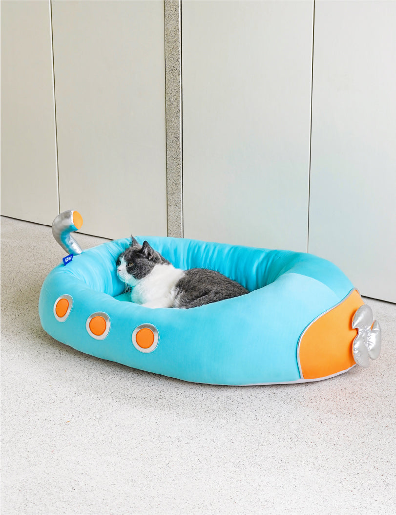 Submarine Cool Sensation Bolster Dog Bed