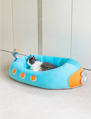 Submarine Cool Sensation Bolster Dog Bed