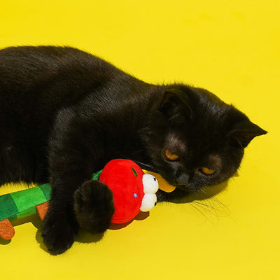 Cuddly Caterpillar Cat Teaser Wand
