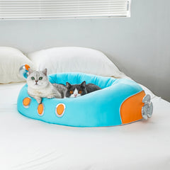 Submarine Cool Sensation Bolster Dog Bed