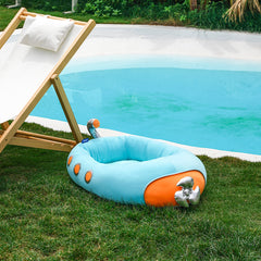 Submarine Cool Sensation Bolster Dog Bed