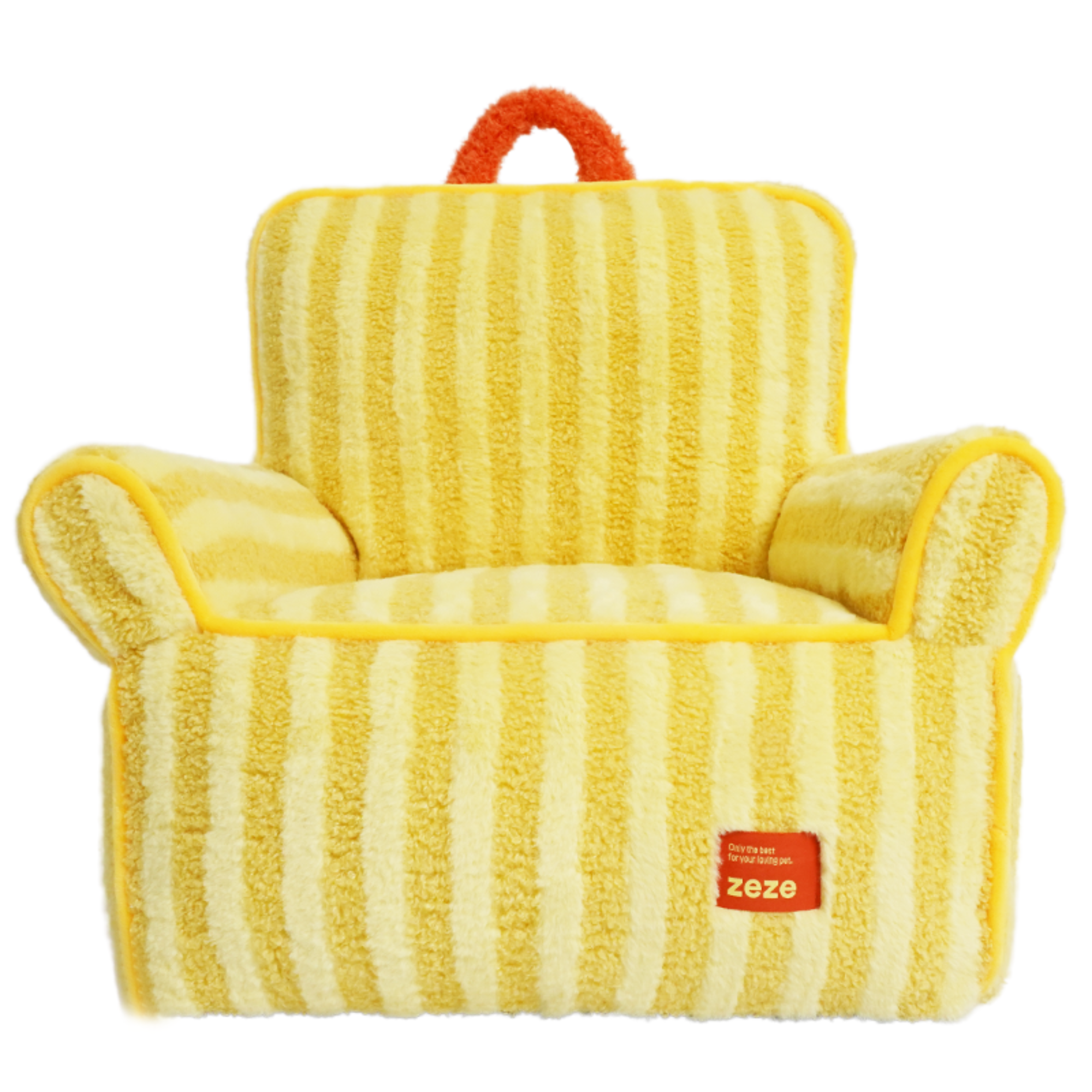 ZEZE Striped Furniture Style Sofa Cat Bed
