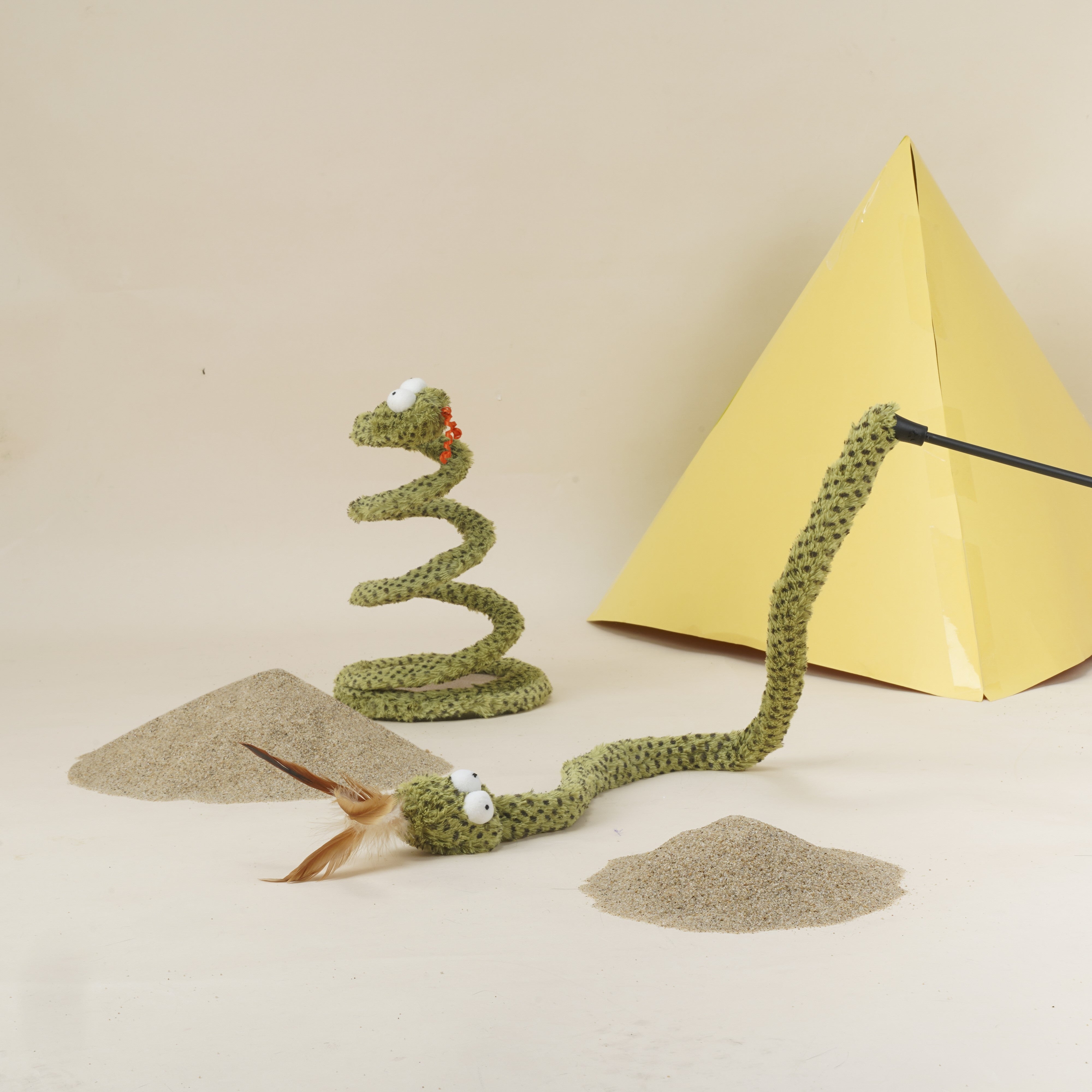 Rattlesnake Crinkle Teaser Toy