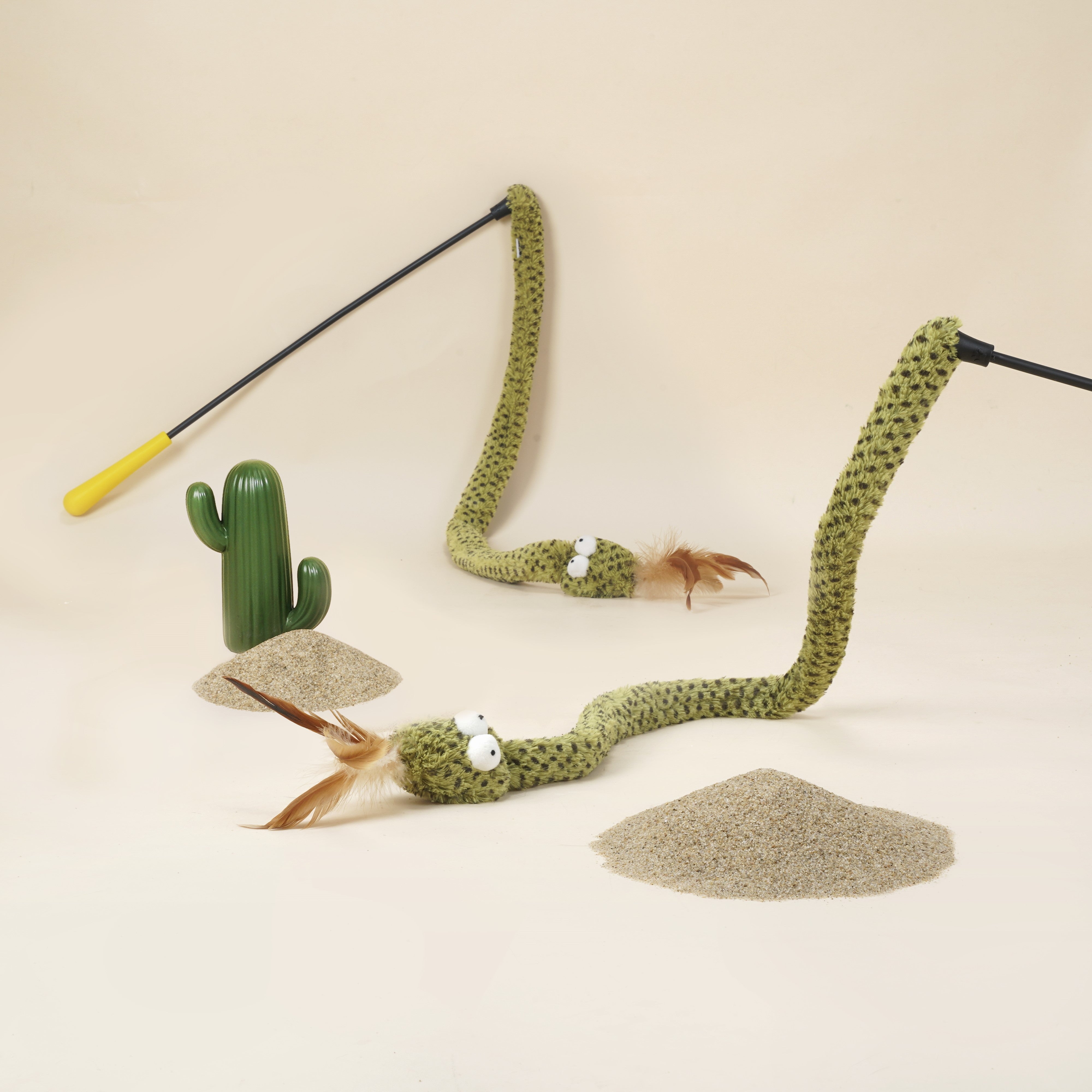 Rattlesnake Crinkle Teaser Toy