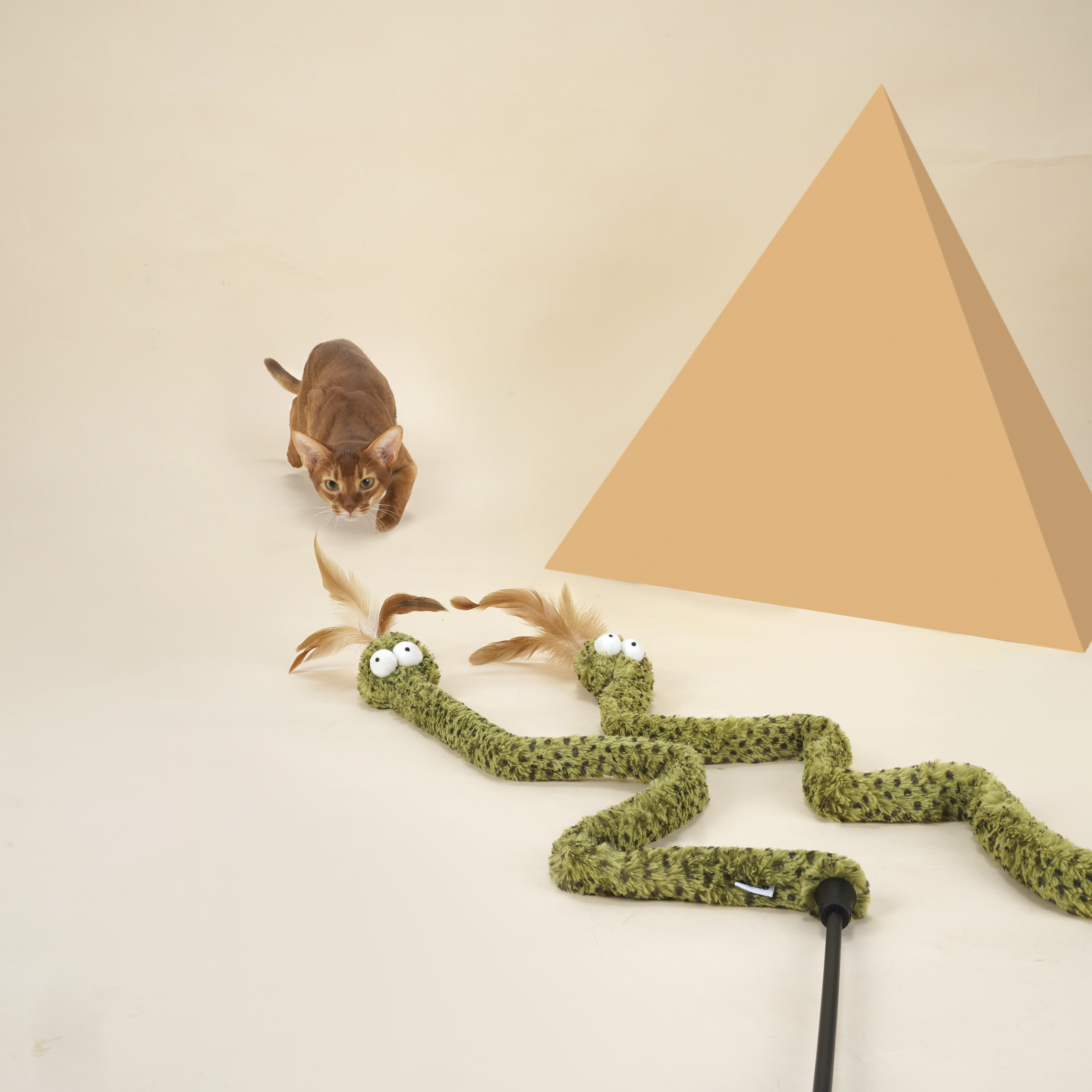 Rattlesnake Crinkle Teaser Toy