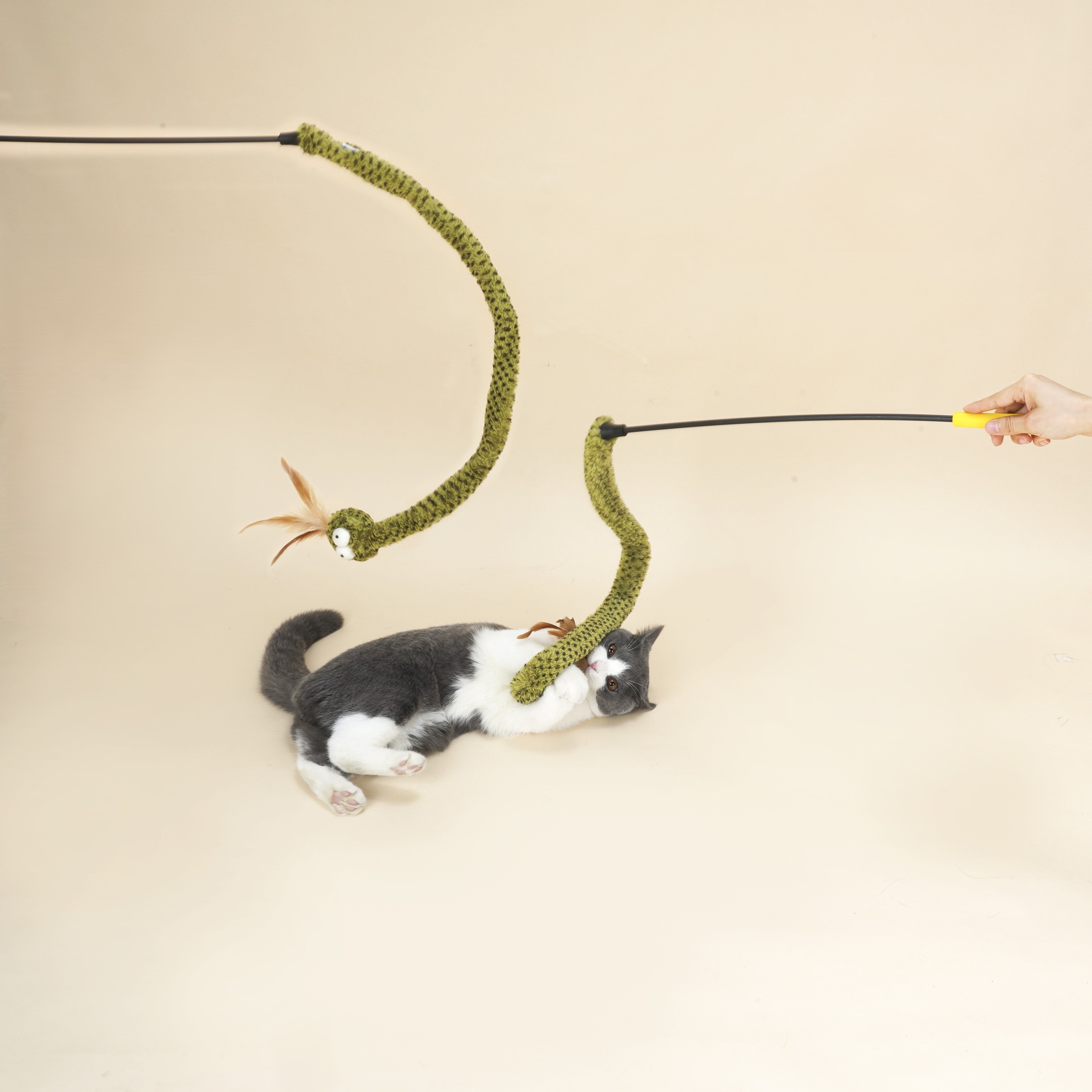 Rattlesnake Crinkle Teaser Toy