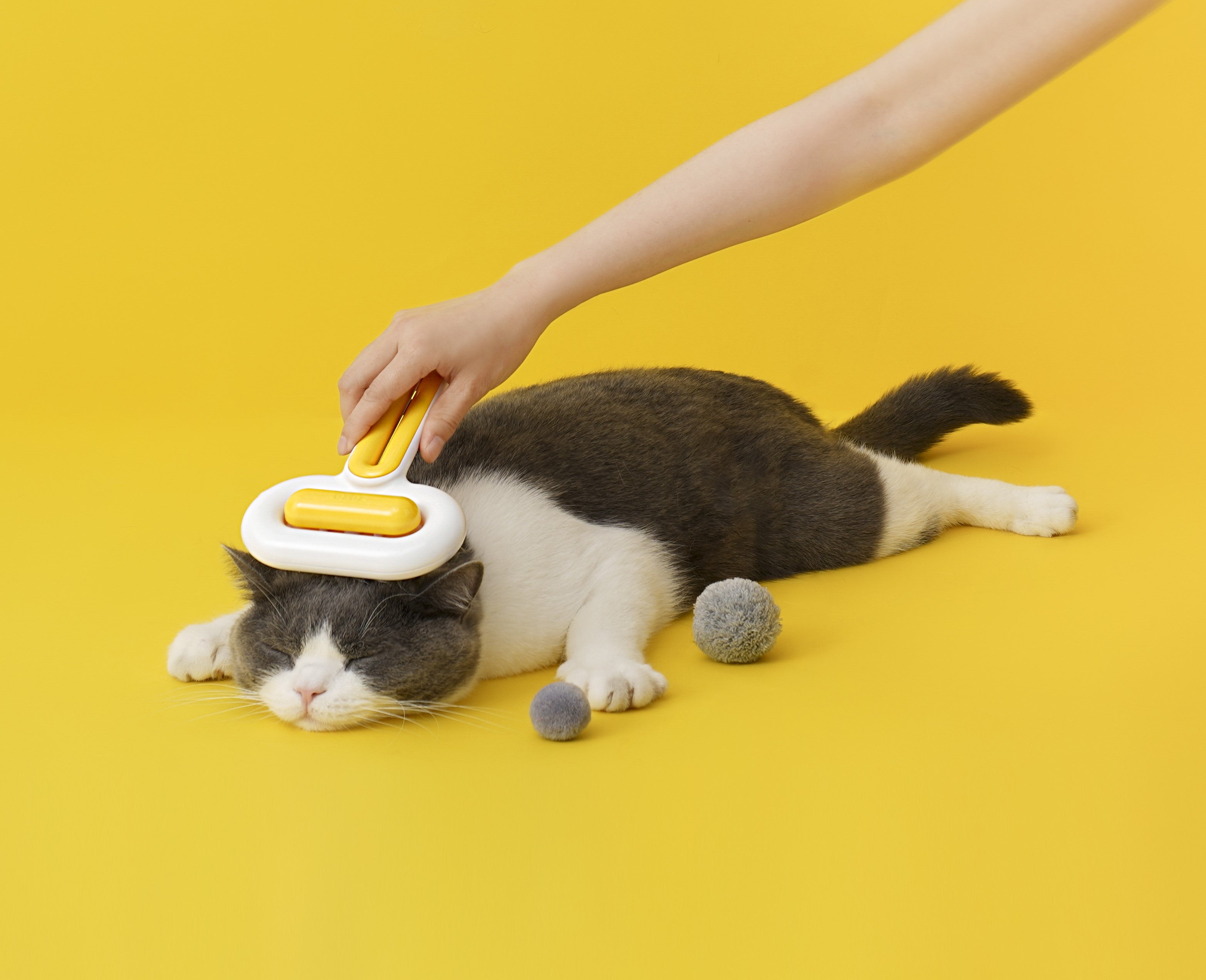 Capsule-Shaped Pet Massage Grooming Brush