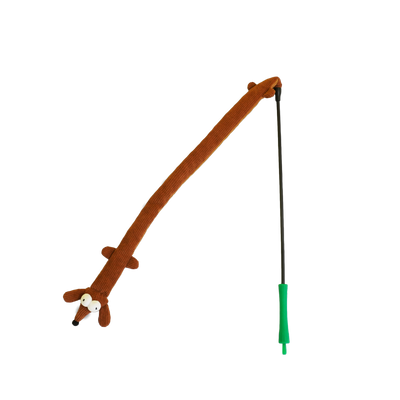 Dachshund Dog Teaser Wand for Cats