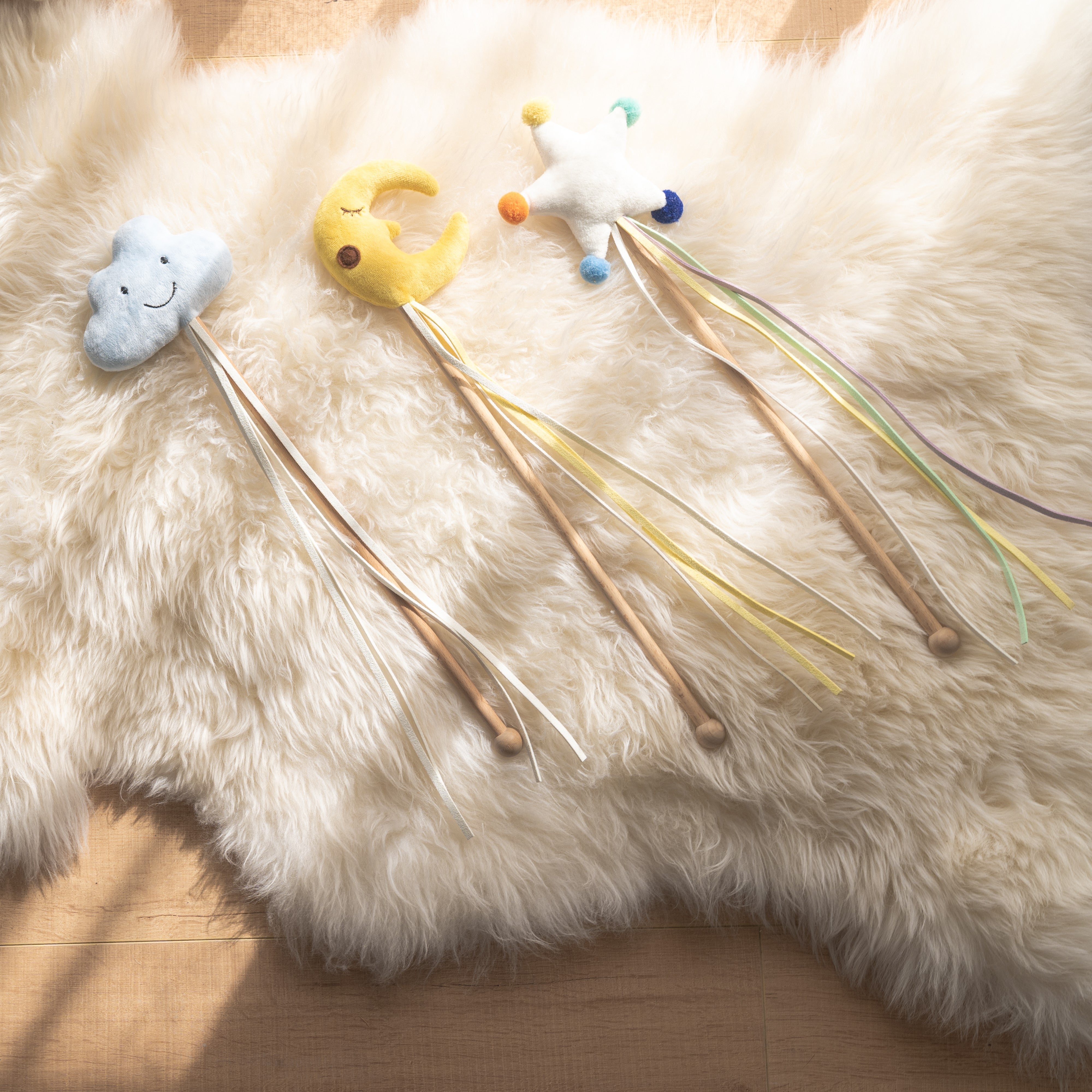 ZEZE Starry Sky Teaser Wand for Cats - Moon