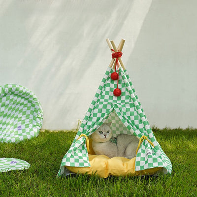Sunset Yellow Pet Tent House