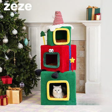 ZEZE Christmas Gift Box House