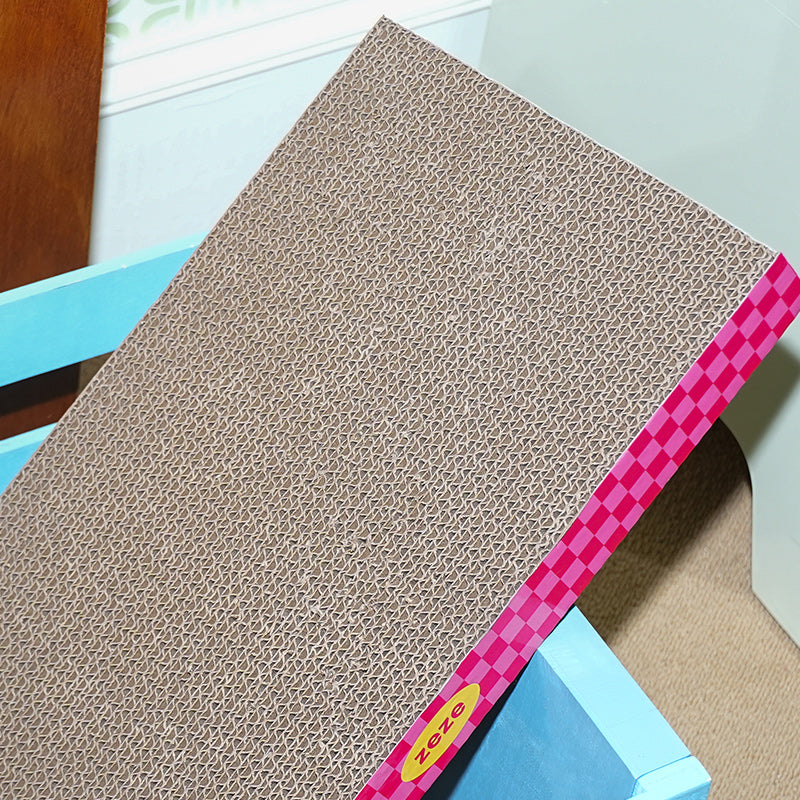 ZEZE Neon Sweetheart 1.6-in Cardboard Paper Cat Toy Scratcher