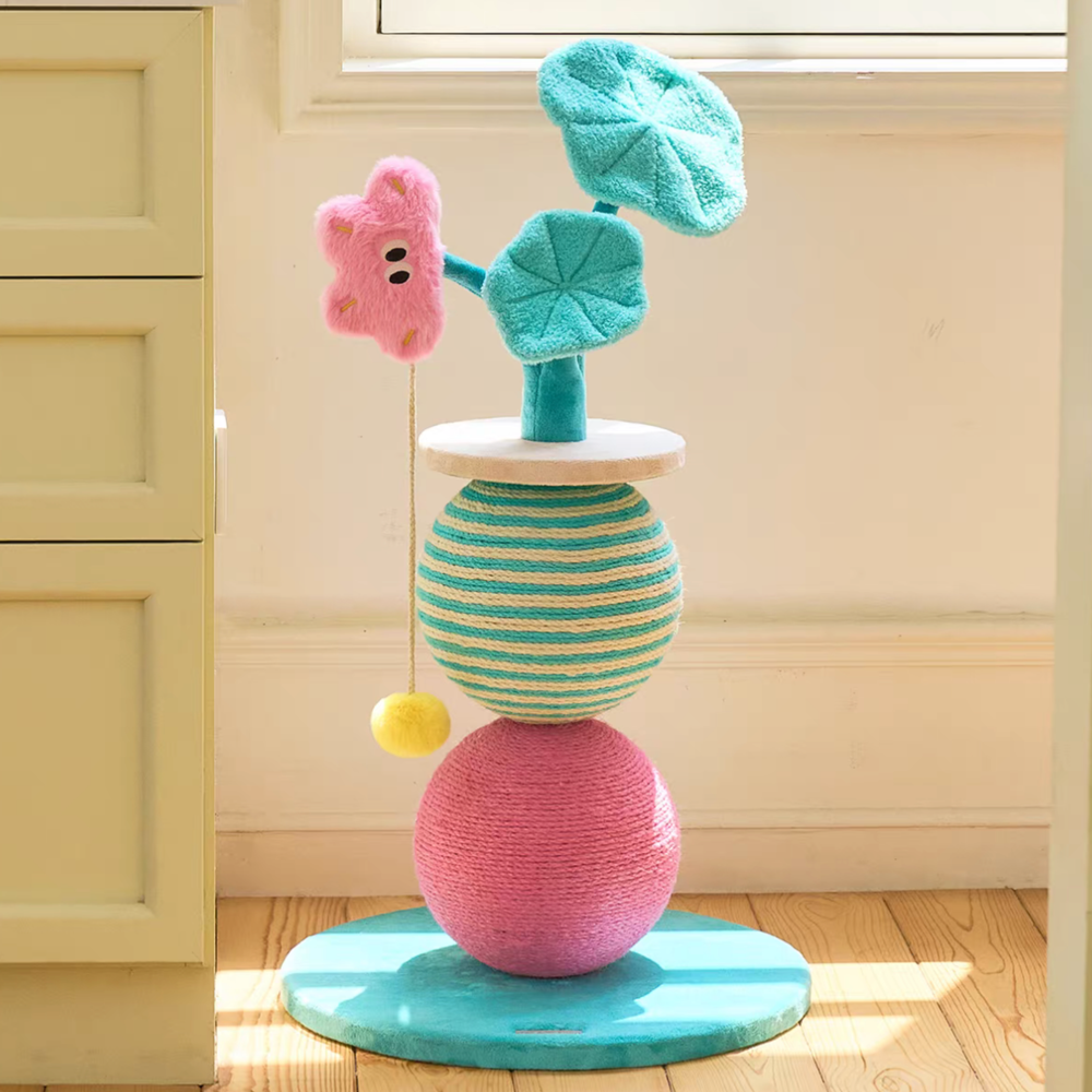 ZEZE Calla Lily Bloom Cat Scratcher