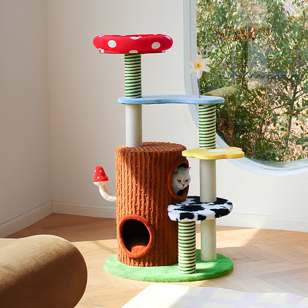 ZEZE Fantasy Farm 46.4-in Cat Tree