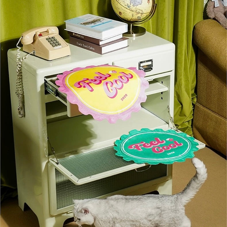 ZEZE Retro Bottle Cap Cooling Pet Mat - Green