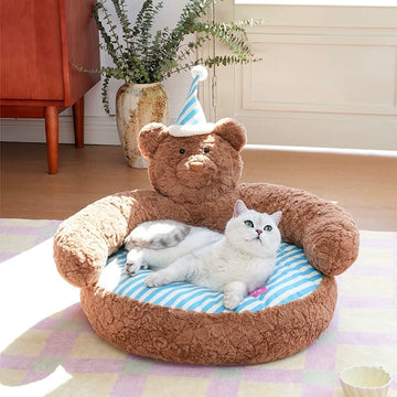 ZEZE Sleeping Cap Bear Pet Sofa