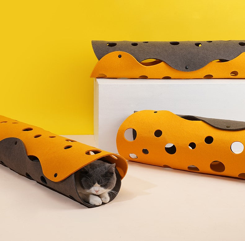ZEZE "The Cheese" Adjustable Tunnel Cat Toy