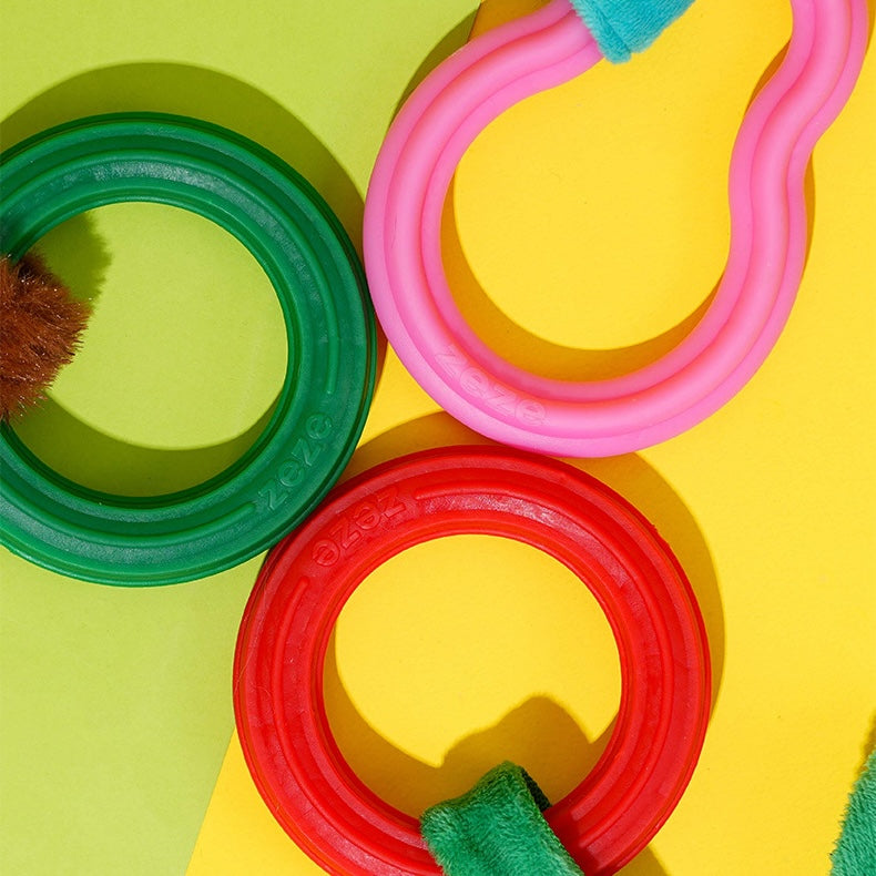 ZEZE Crinkle Chew Ring Toy - Clever Monkey