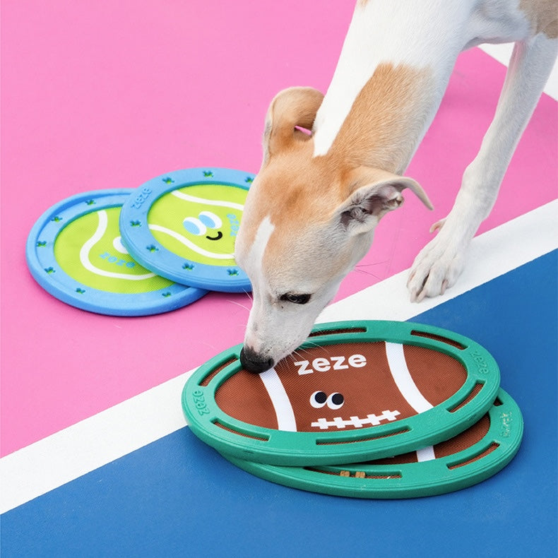 ZEZE Pet Flying Disc - Football-Shaped