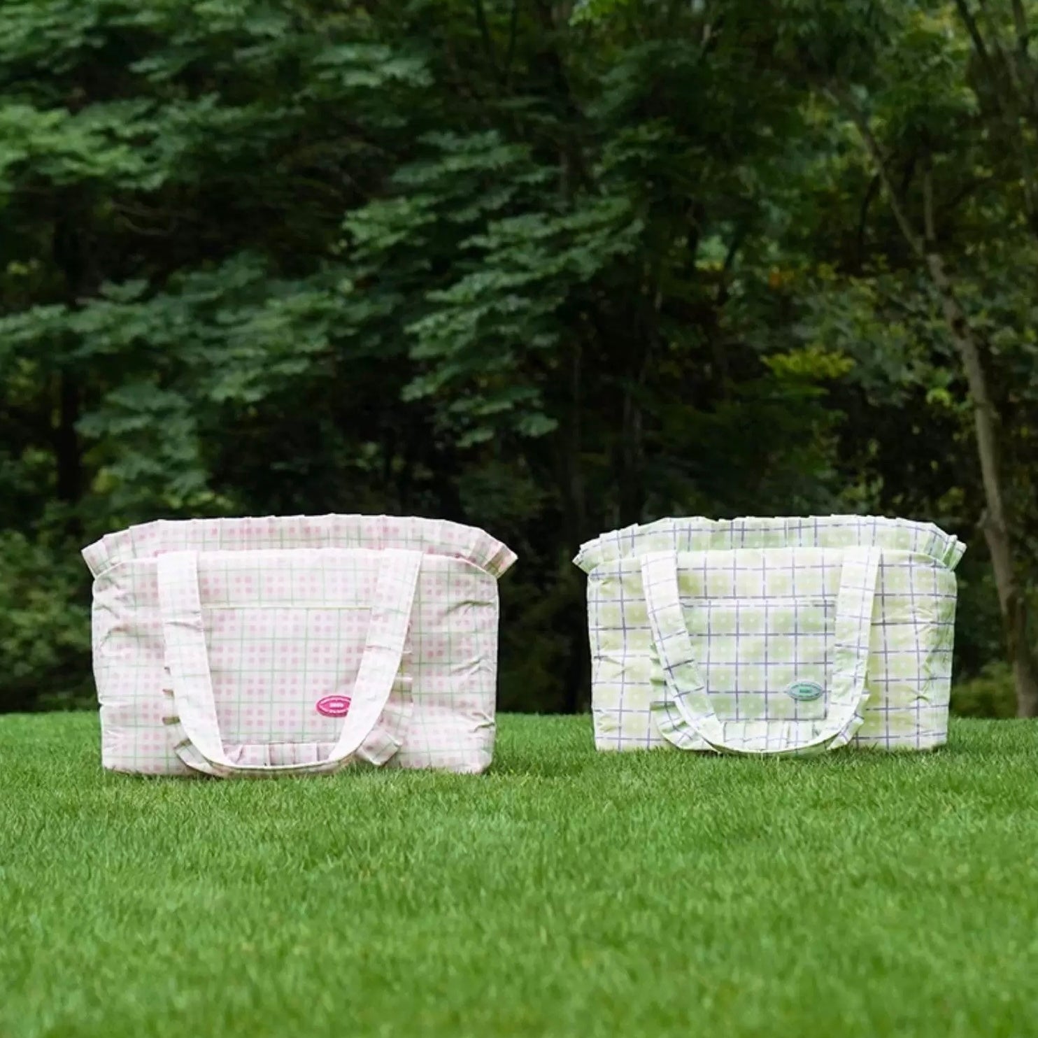 ZEZE Gingham Pet Carrier Bag