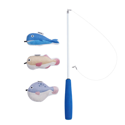 Telescopic Fishing Rod Fishing Cat Toy