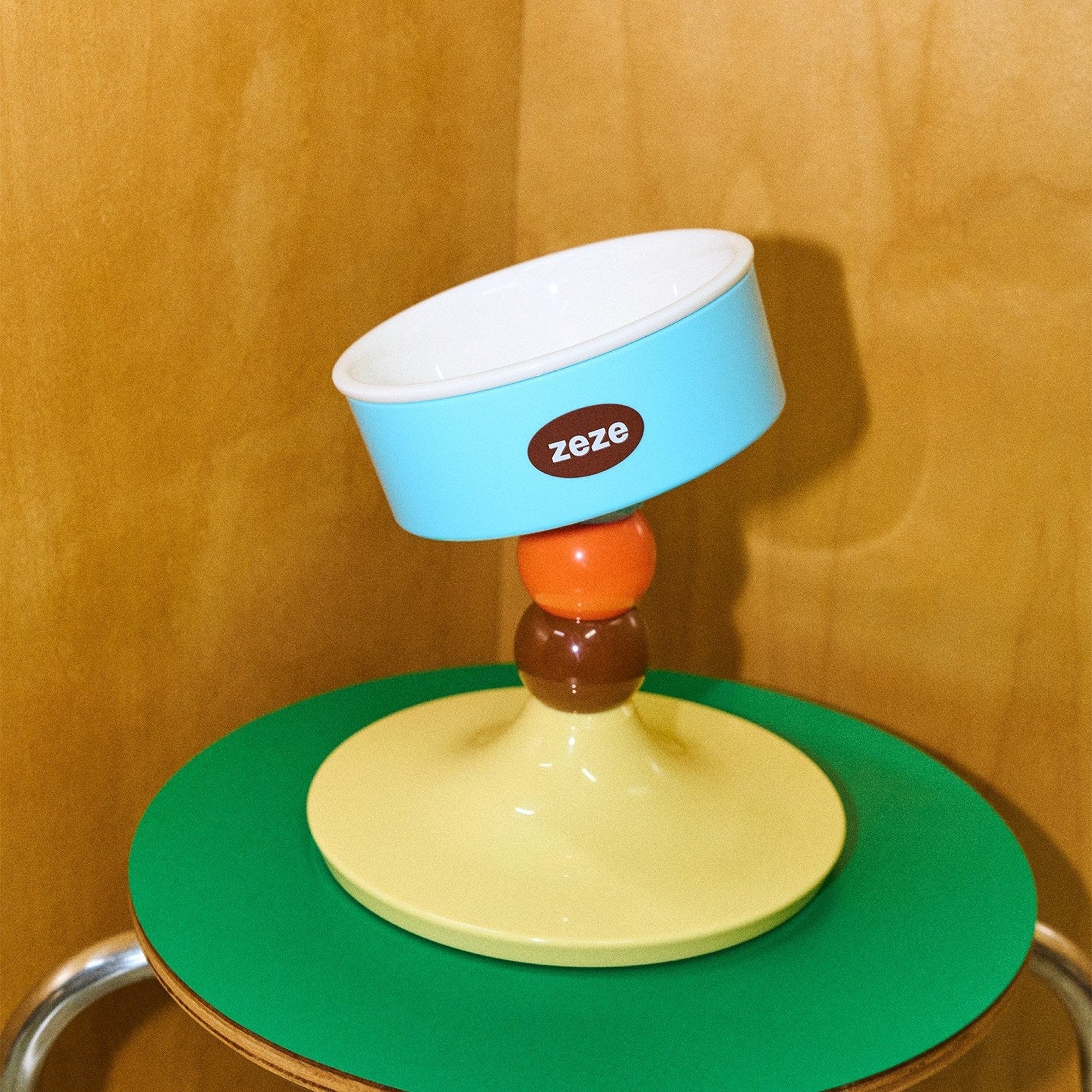 ZEZE Bobo Ball Elevated Bowl - Sea Salt Caramel