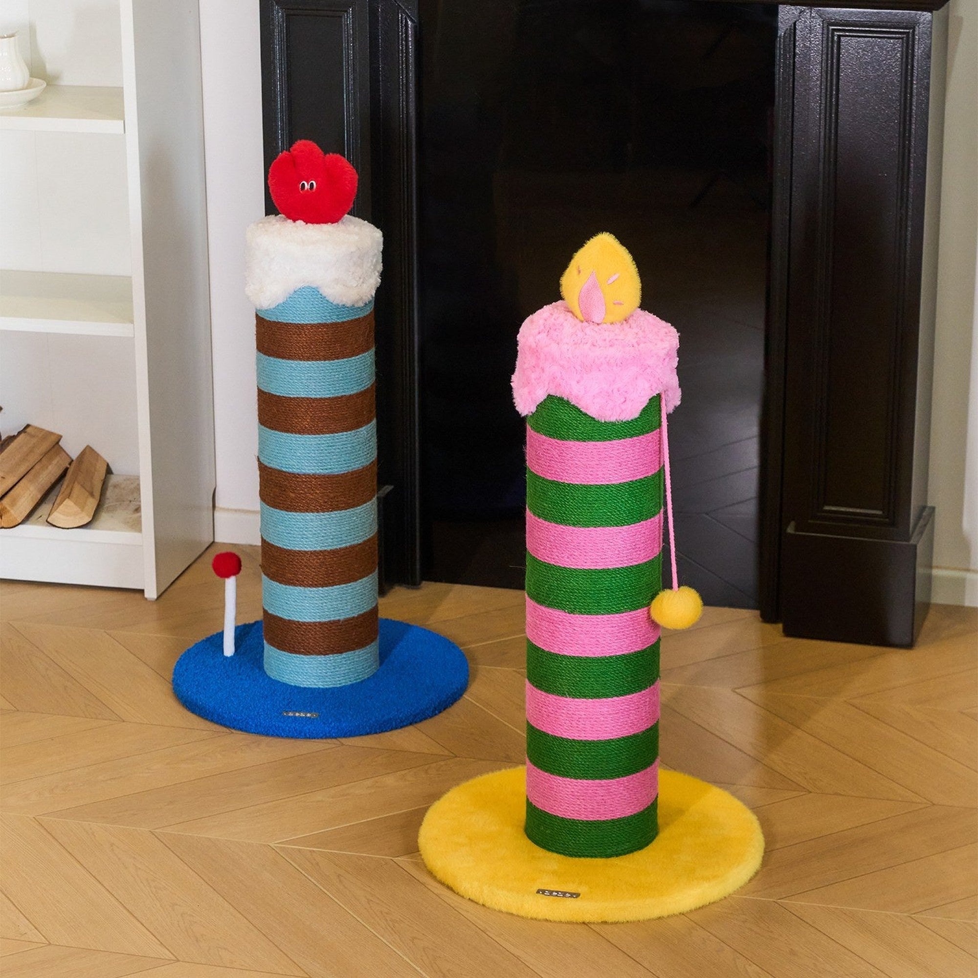 ZEZE Birthday Candle Scratching Post - Neon Sweetheart
