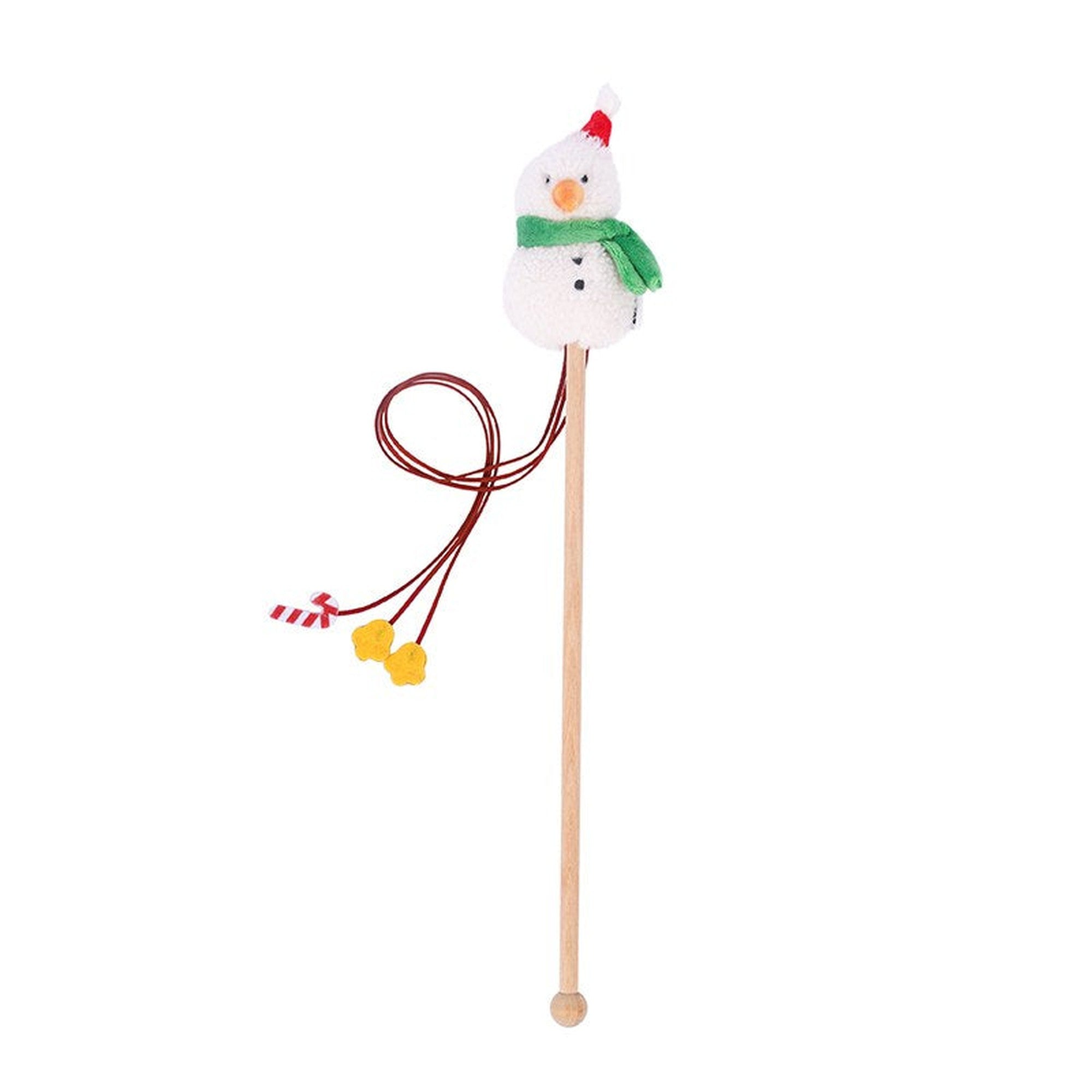 ZEZE Christmas Cat Teaser Wand - Snowman