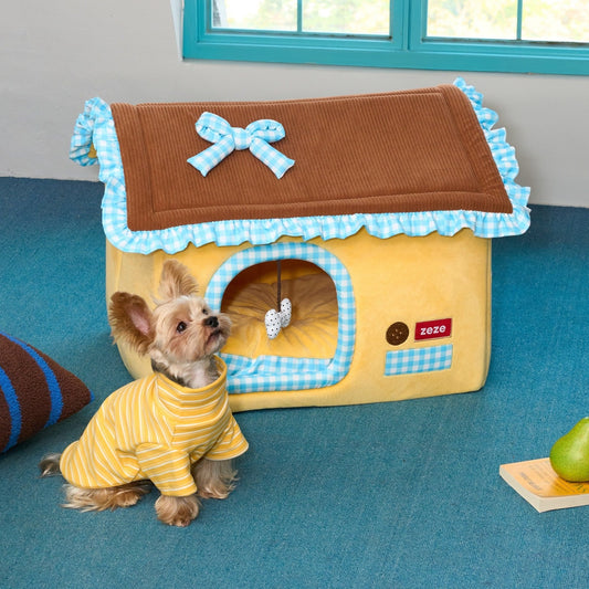 ZEZE Cottage Pet House - Banana Canele