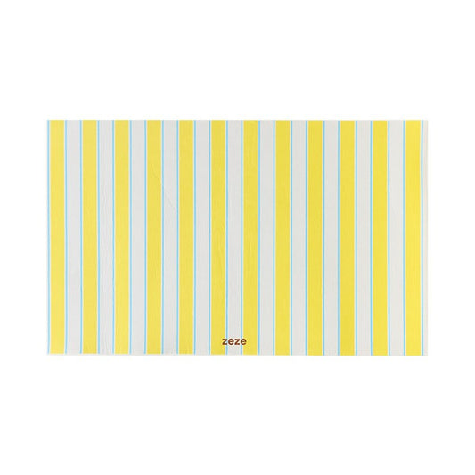 ZEZE Cuttable Pet Floor Mat - Lemon Stripe
