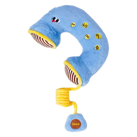 ZEZE Hotline Phone Pet Pillow - Blue & Yellow