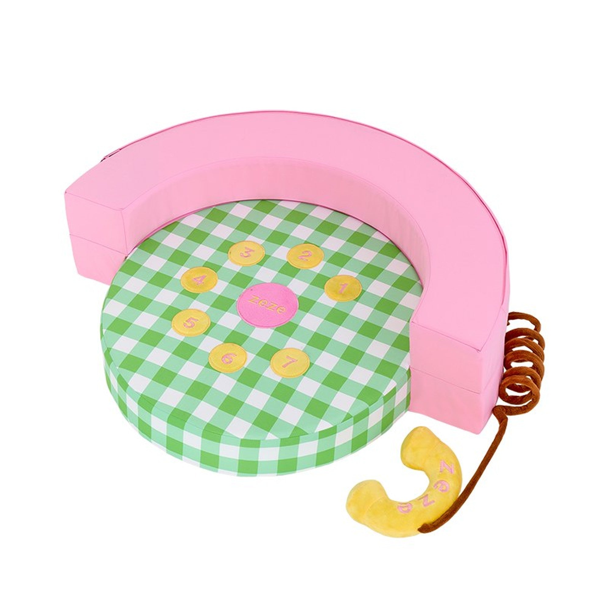 ZEZE Retro Telephone pet sofa cushion with plush handset