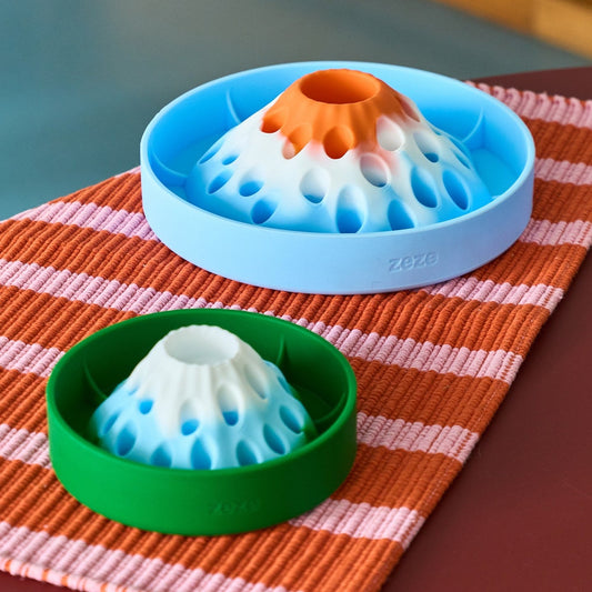 ZEZE Volcano & Iceberg Slow Feeder - Iceberg Island (6.3 in)