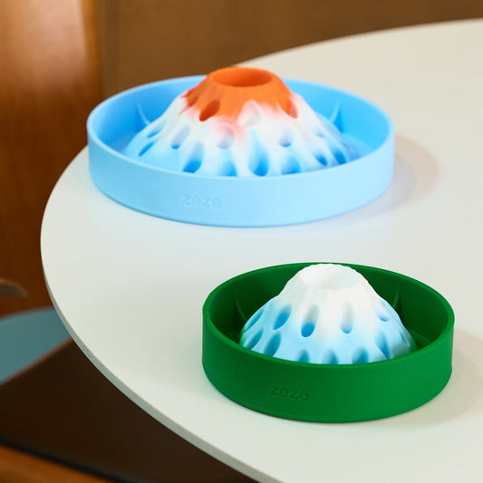 ZEZE Volcano & Iceberg Slow Feeder - Iceberg Island (6.3 in)